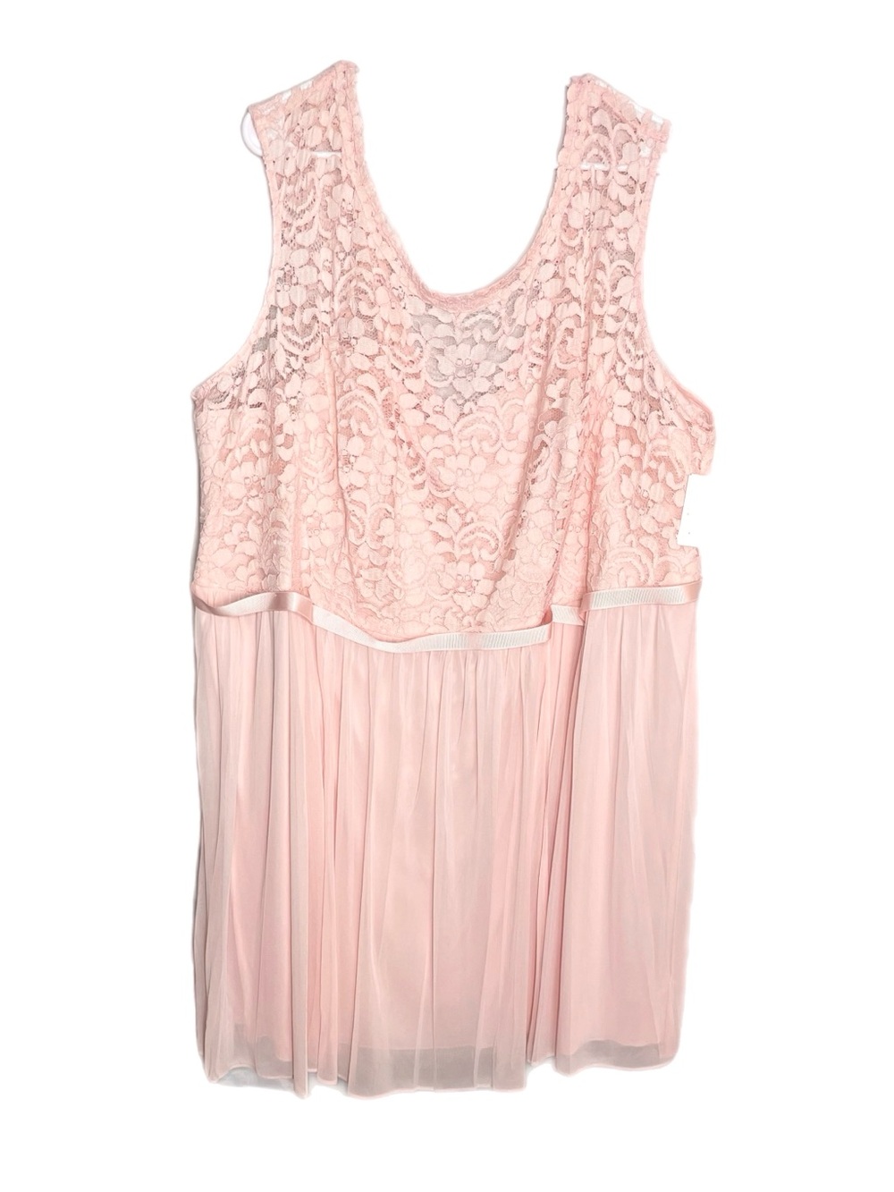 NWT Davids Bridal Bridesmaid Midi Dress Lace & Chiffon Size 28